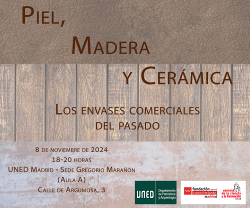 Cartel de la actividad "Piel, madera y cerámica"