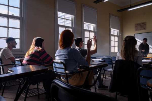 Estudiantes en aula